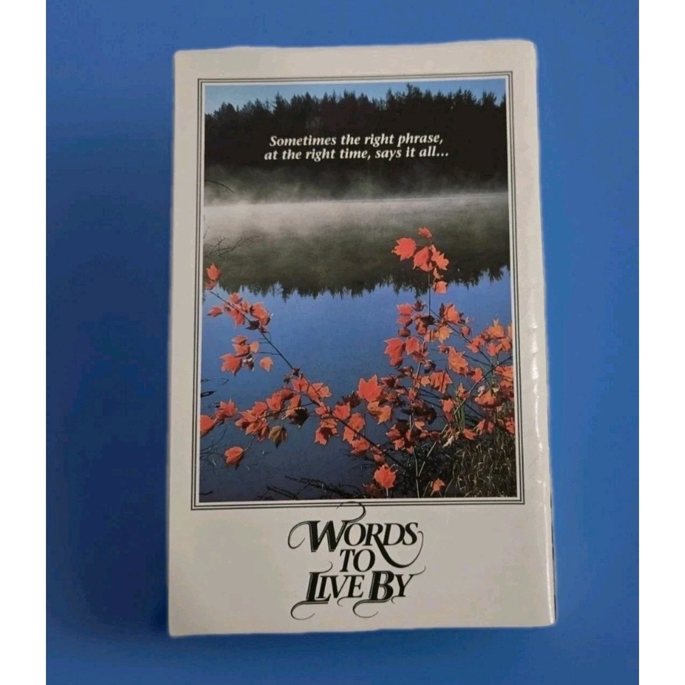 Words to Live By Positive Thoughts Jean Van Dyke 1990 Farming Magazine Rural